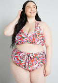 The JoJo High-Waisted Bikini Bottom (Final Sale)